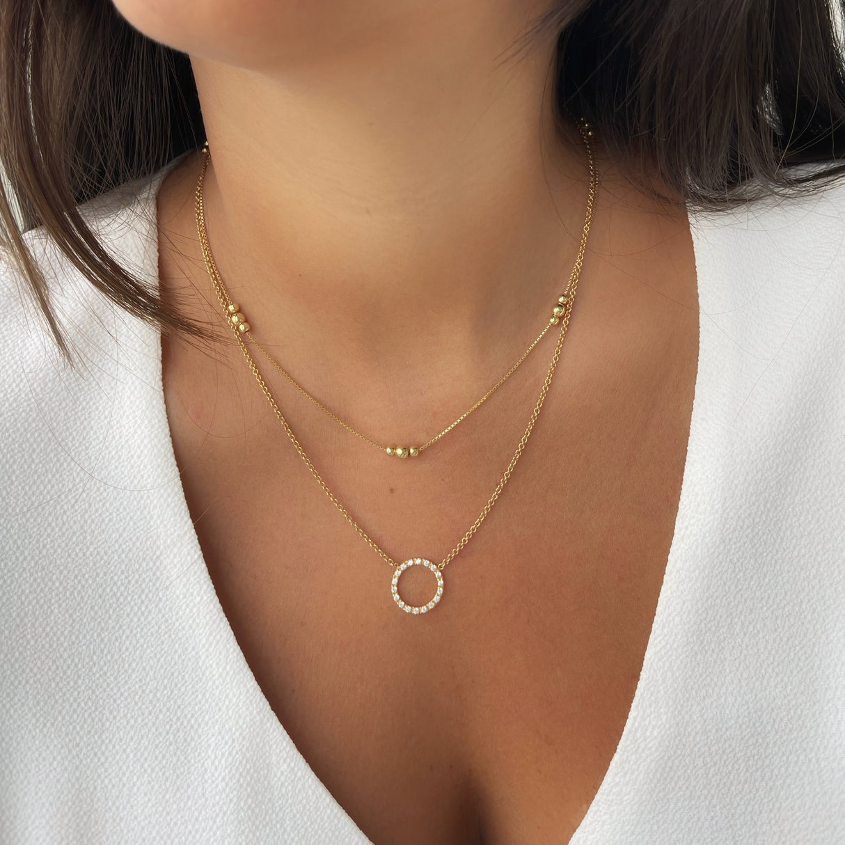 Collar CZ Atenea Gold