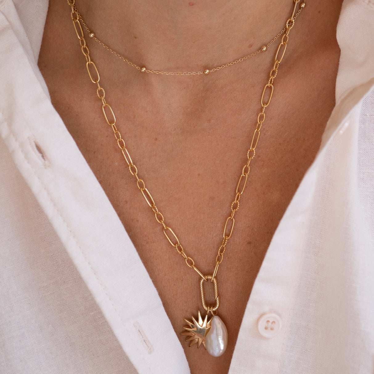 Charm Pearl Gold
