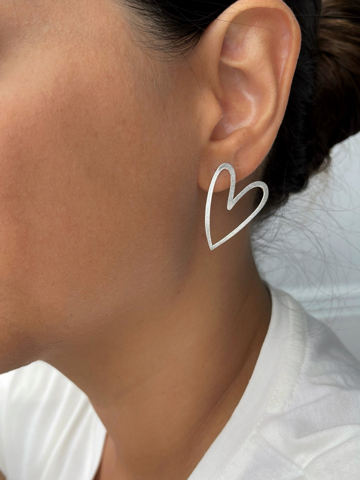 Arete gde Heart Silver