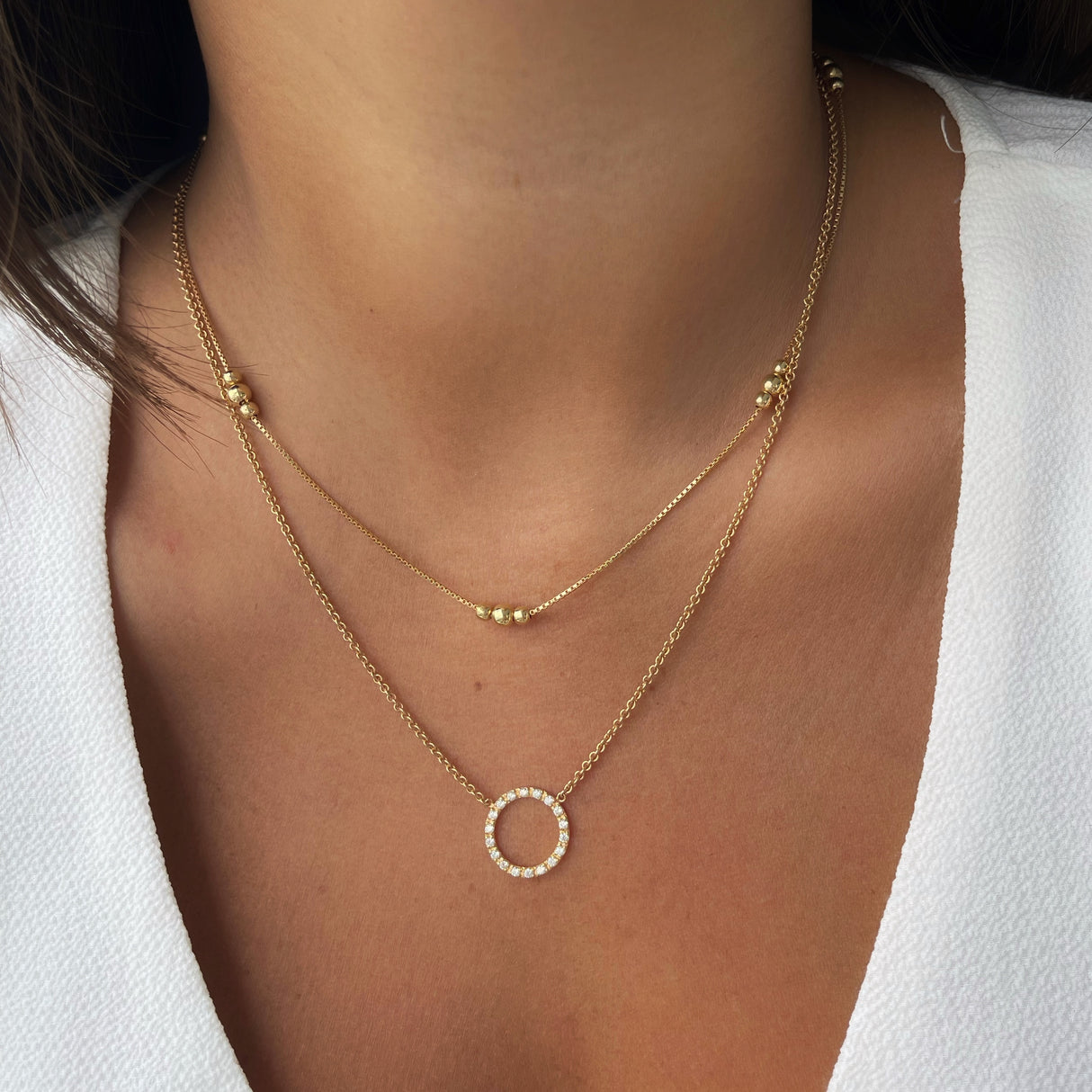 Collar CZ Atenea Gold