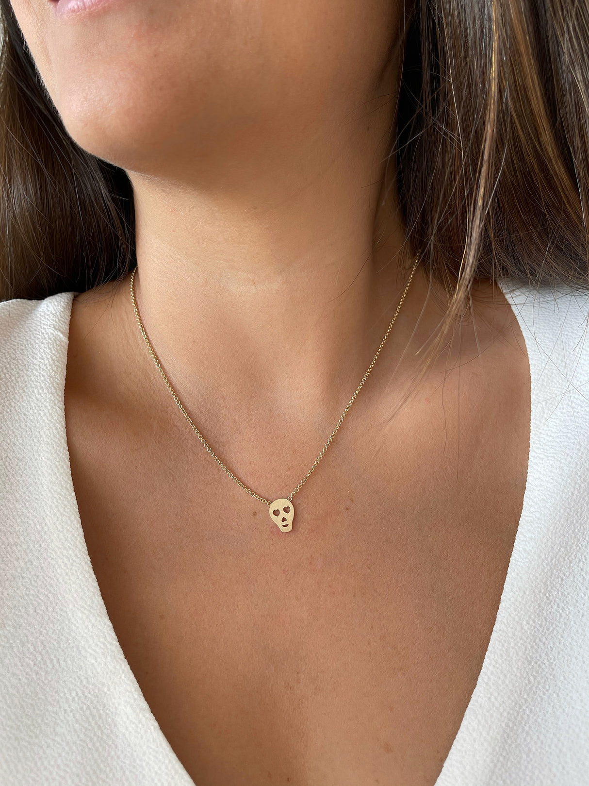 Collar Calavera Gold