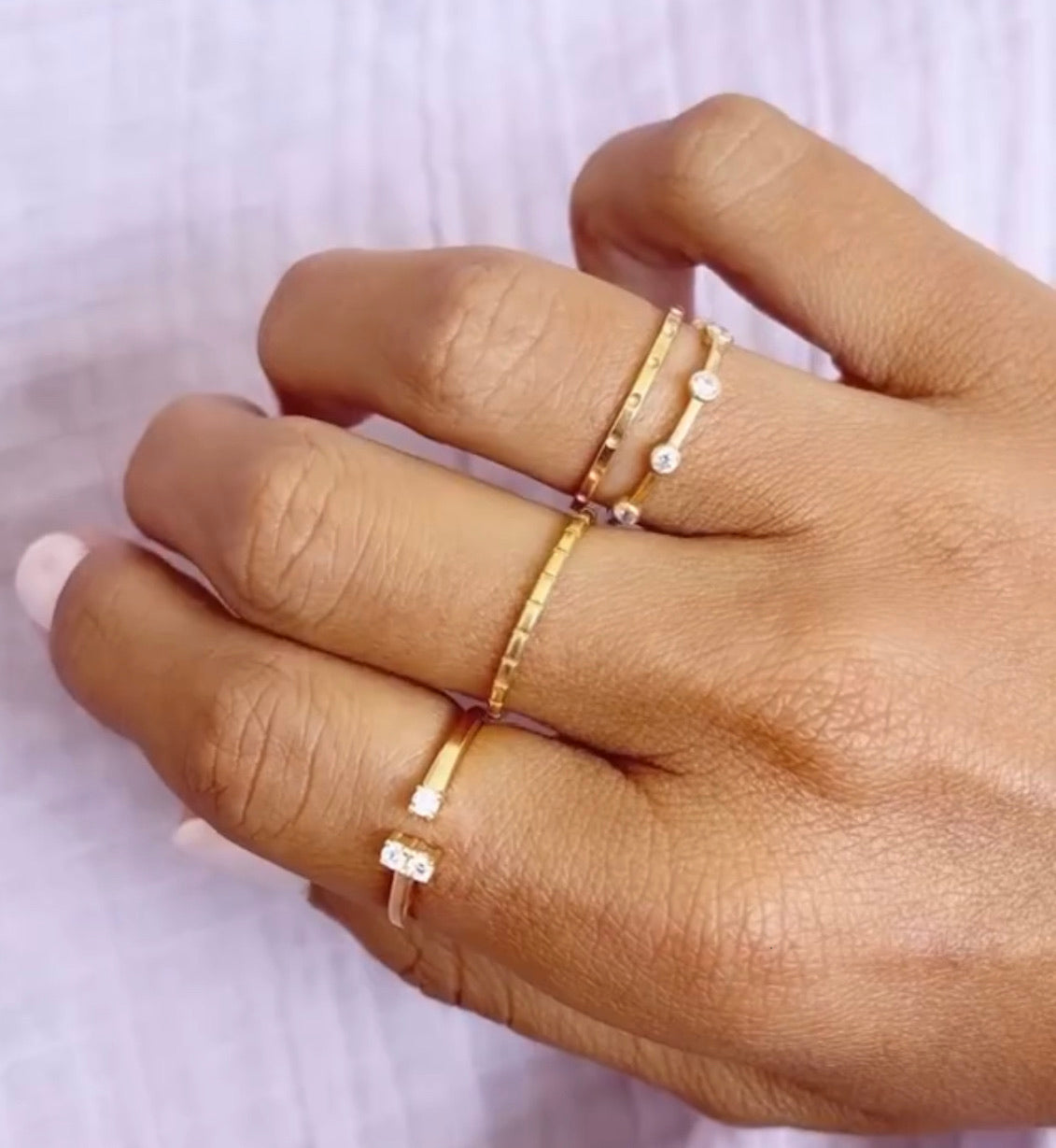 ANILLO DOBLE BASIC GOLD