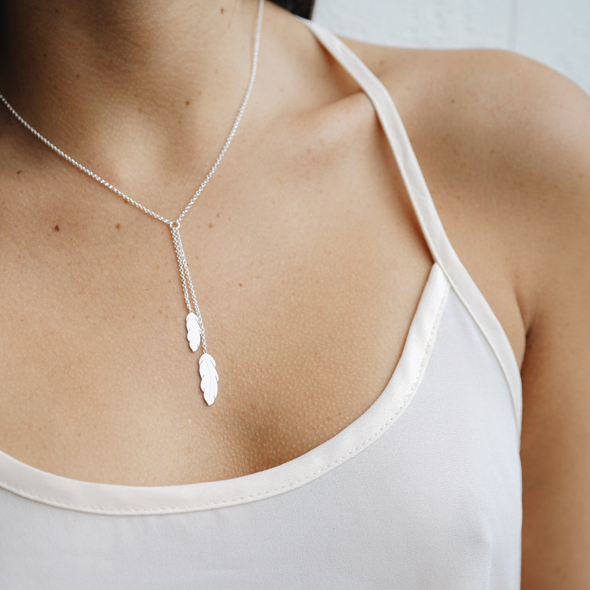 Collar Plumas Silver