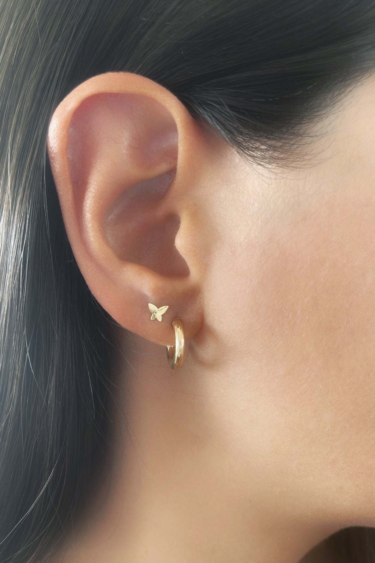 Stud Butterfly 18k