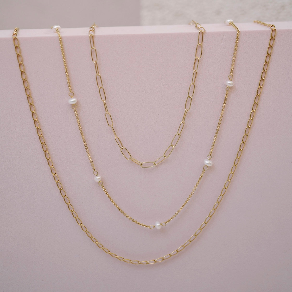 Gargantilla Mix Pearl Gold