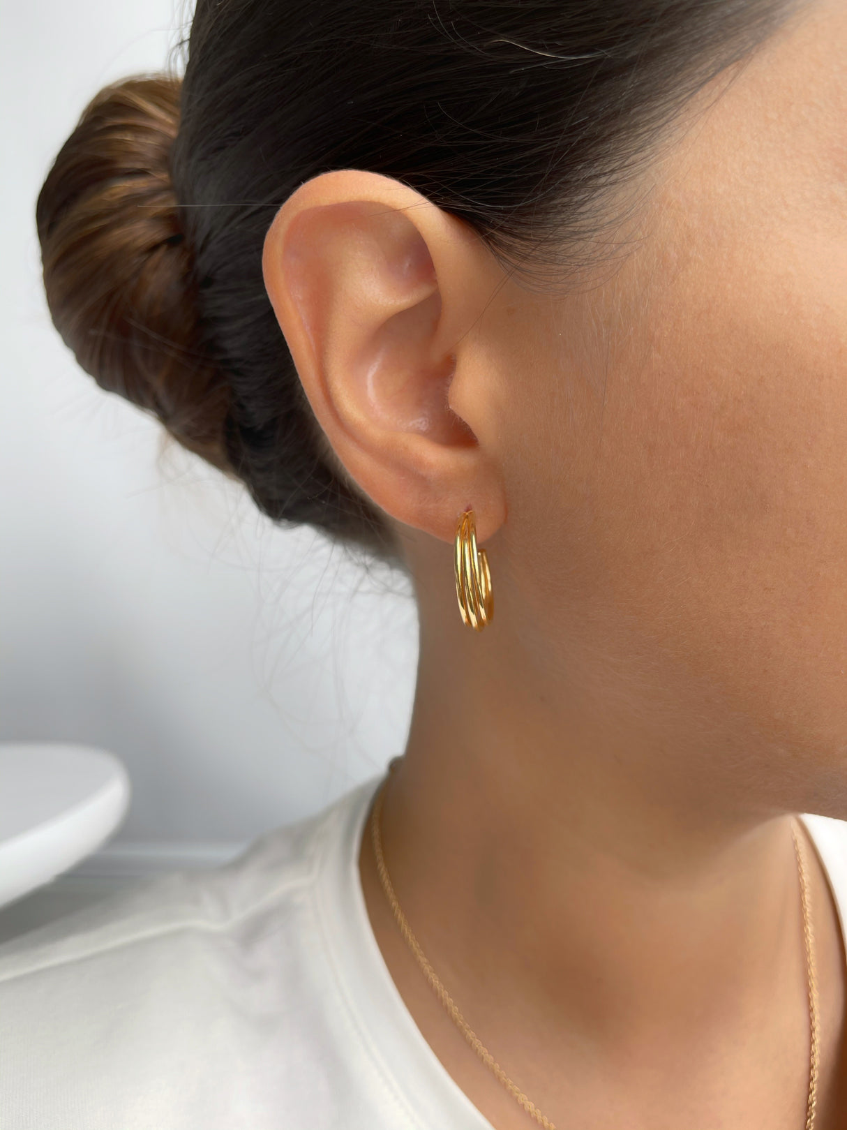 Argolla Triple Small Gold