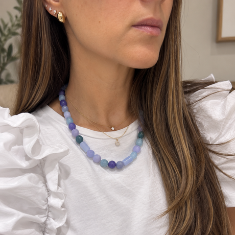 Collar MNR Tide - Aguamarina Angelita