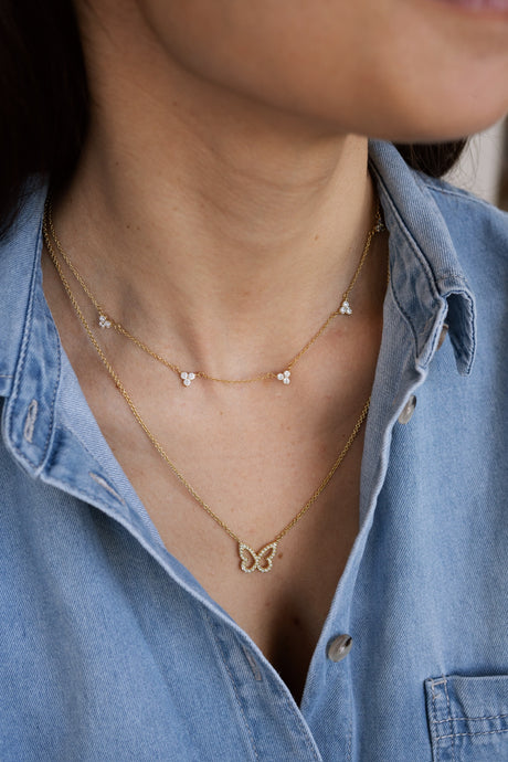 Collar Cz Celine Gold