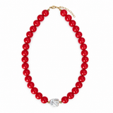 Collar MNR Scarlet - Coral Pearl Gold