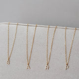Collar CZ Monogram Gold