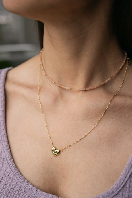 Collar Cz Corazon Pop Gold