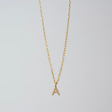 Collar CZ Monogram Gold