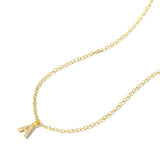 Collar CZ Monogram Gold