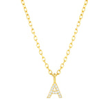 Collar CZ Monogram Gold