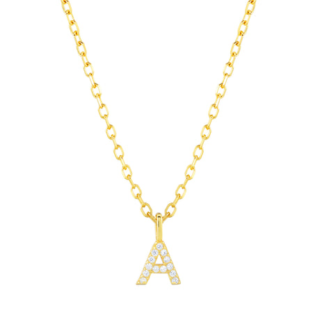 Collar CZ Monogram Gold