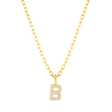 Collar CZ Monogram Gold