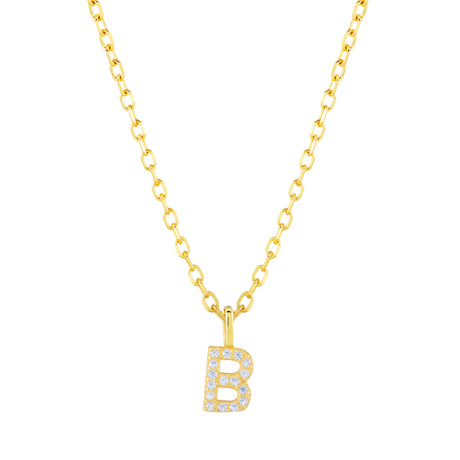 Collar CZ Monogram Gold