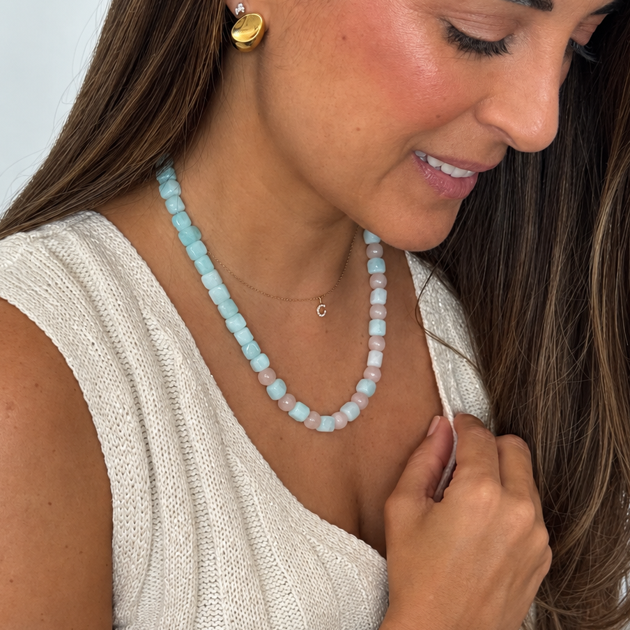 Collar MNR Mist - Amazonita Cuarzo