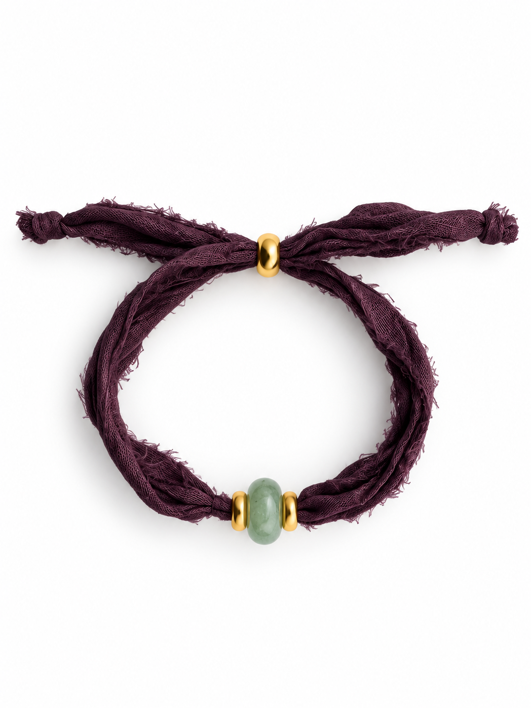 PULSERA SILK THE BERRY - AVENTURINA GOLD