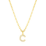 Collar CZ Monogram Gold
