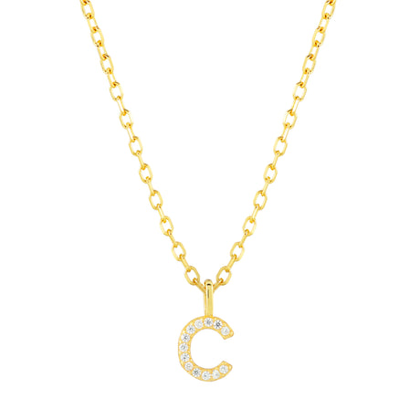 Collar CZ Monogram Gold