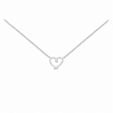 Collar Corazon Entorchado Silver