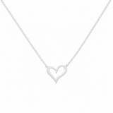 Collar Corazon Dibujado Silver