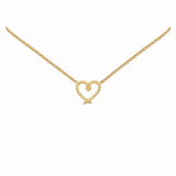 Collar Corazon Entorchado Gold