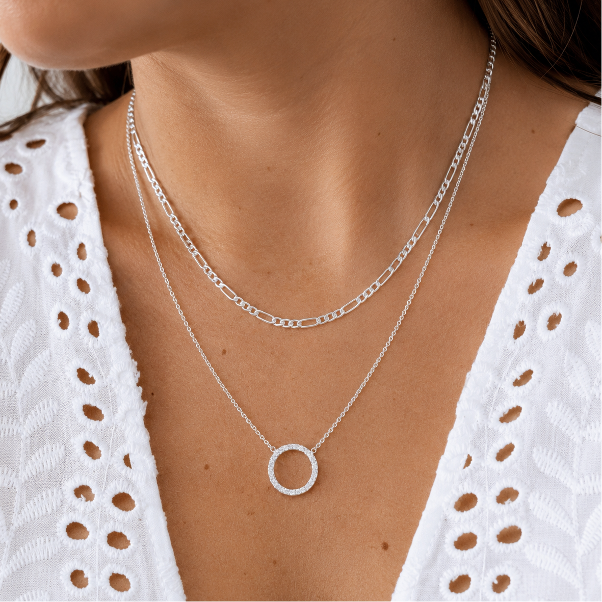 Collar CZ Atenea Silver
