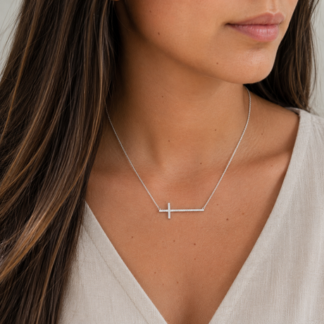 Collar Cruz Silver