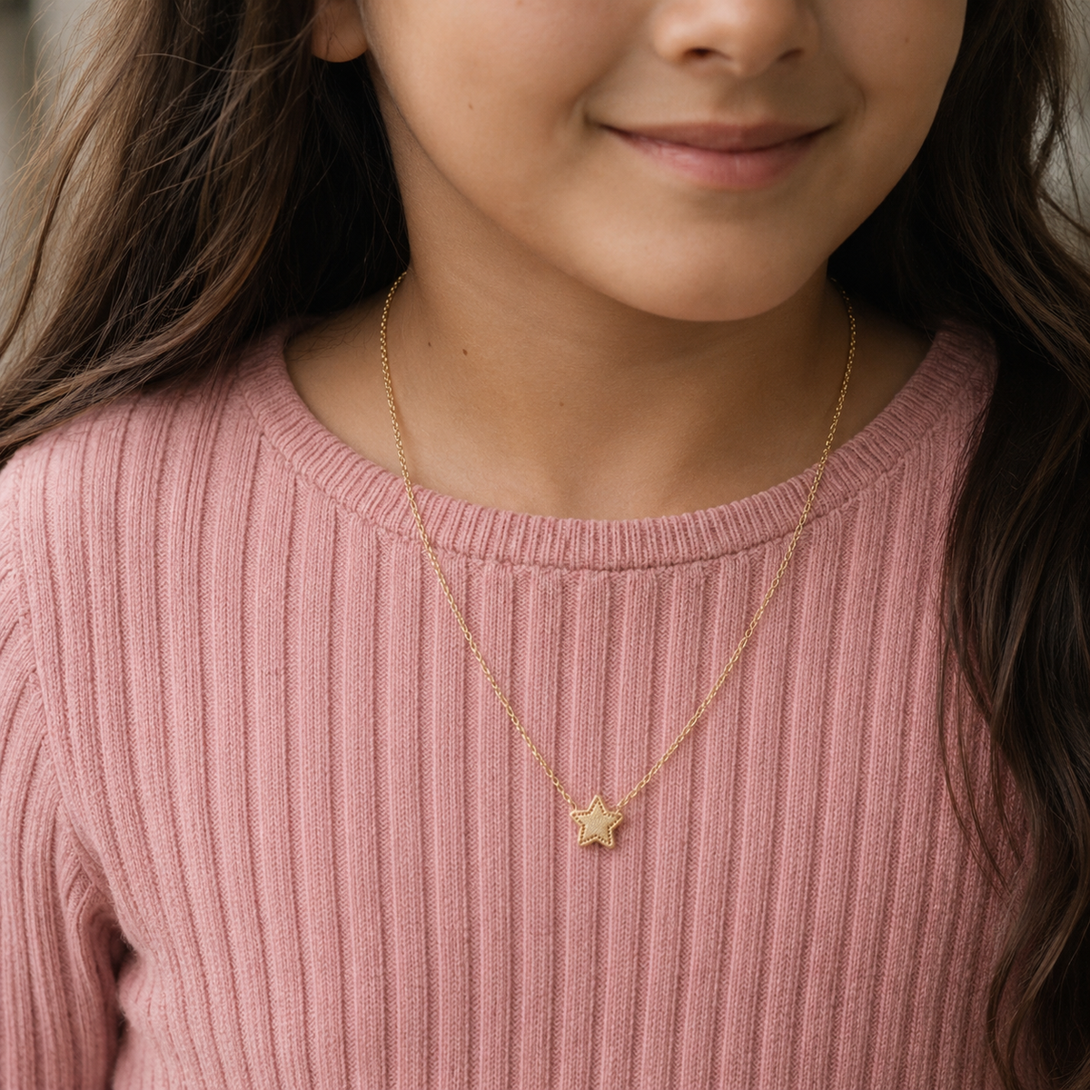 Collar Kids Estrellada Gold