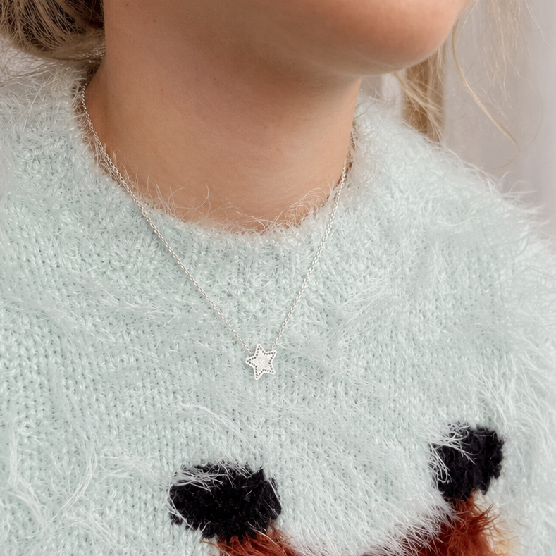 Collar Kids Estrellada  Silver