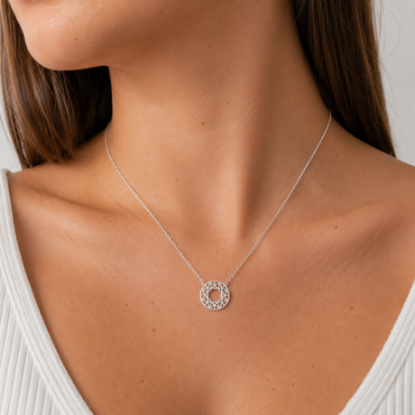 Collar Mandala 2 Silver