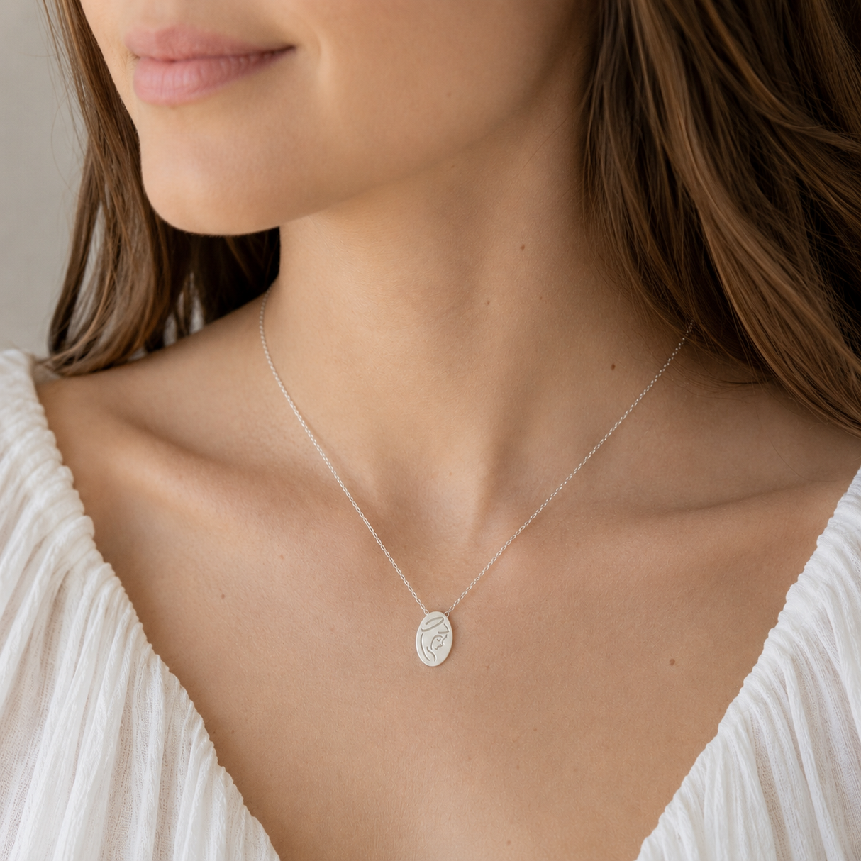 Collar Virgen Silver