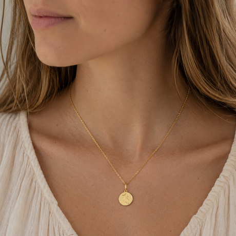 Collar Charm Mapa Gold