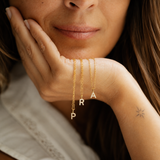Collar CZ Monogram Gold