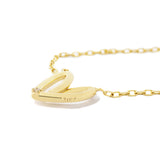 Collar Cz Corazon Twist Mom Gold