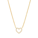 Collar Cz Corazon Halo Gold