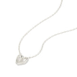 Collar Cz Corazon Twist Mom Silver