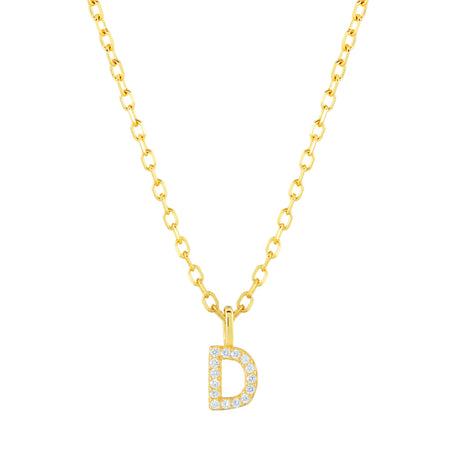 Collar CZ Monogram Gold