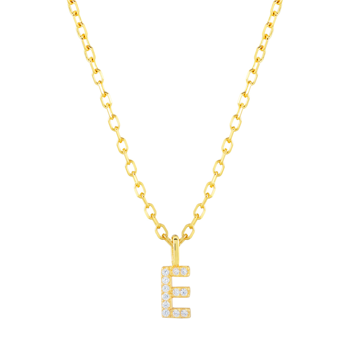 Collar CZ Monogram Gold