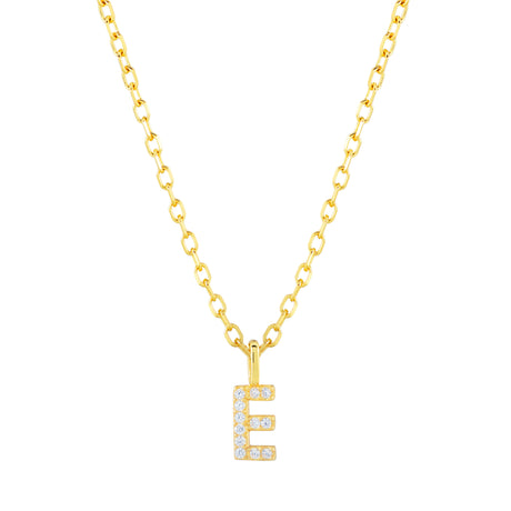 Collar CZ Monogram Gold