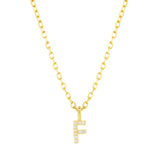 Collar CZ Monogram Gold