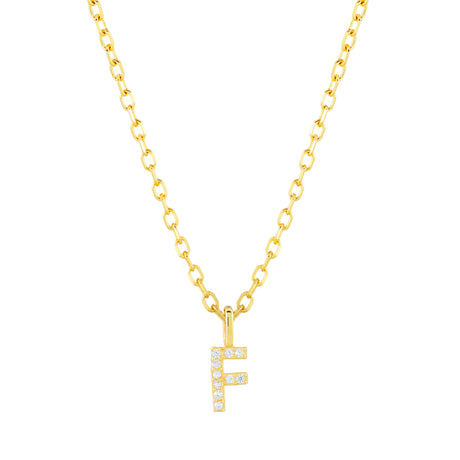 Collar CZ Monogram Gold