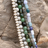 Collar MNR Mica - Jades Gris Verdoso