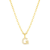 Collar CZ Monogram Gold