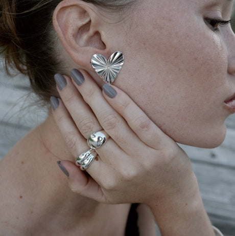 Arete Maxi Canes Silver