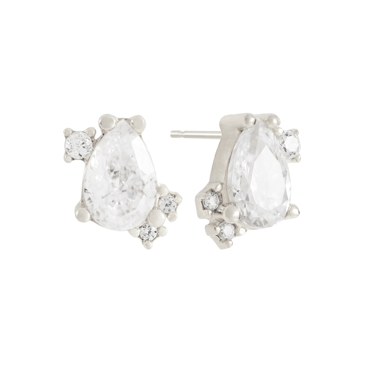 Arete Cz Viviane Silver