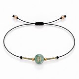 PULSERA HILO AVENTURINA GOLD