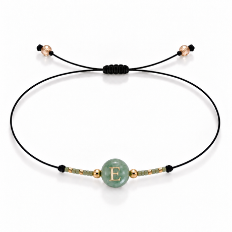 PULSERA HILO AVENTURINA GOLD